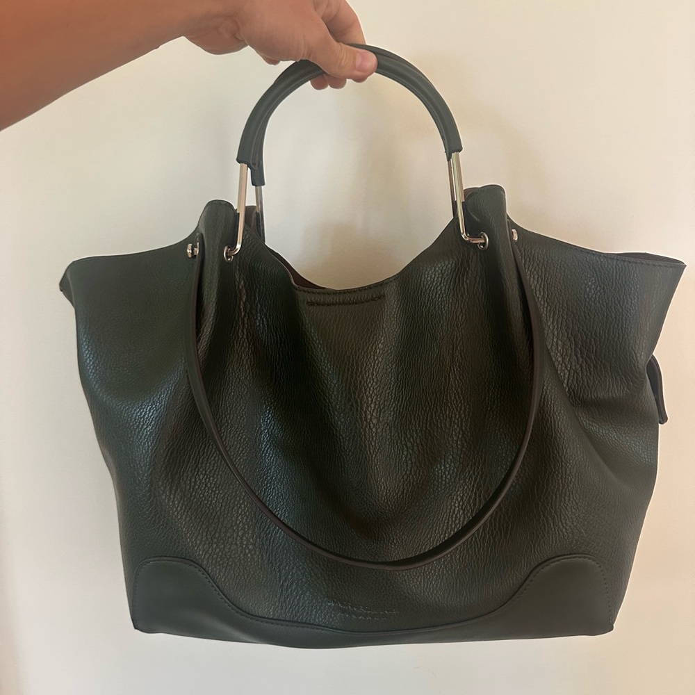 Sondra Roberts Dark Green Tote Bag